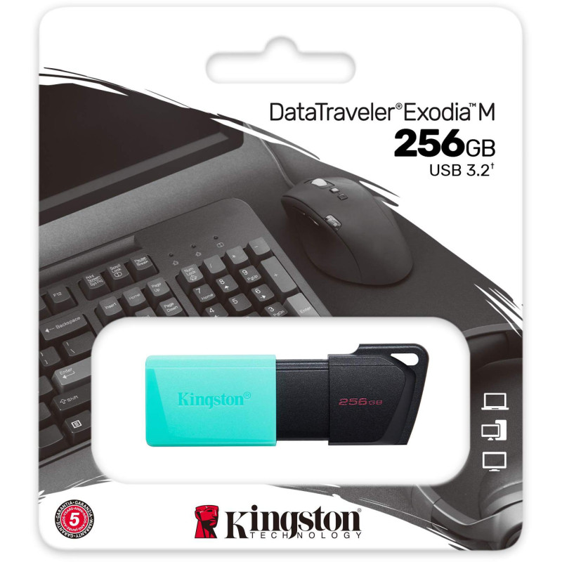Pendrive Kingston Data Traveler Exodia M 256GB USB3.2 Gen1 Pendrive Kingston Data Traveler Exodia M 256GB USB3.2 Gen1