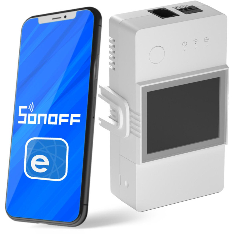 SONOFF TH Elite | THR316D | Przekaźnik Wifi z funkcją pomiaru temperatury oraz wilgotności SONOFF TH Elite | THR316D | Przekaźnik Wifi z funkcją pomiaru temperatury oraz wilgotności