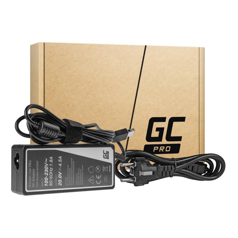 ZASILACZ ŁADOWARKA DO LAPTOPA LENOVO Green Cell PRO AD39AP 20V 4,5A 90W Slim Tip ZASILACZ ŁADOWARKA DO LAPTOPA LENOVO Green Cell PRO AD39AP 20V 4,5A 90W Slim Tip