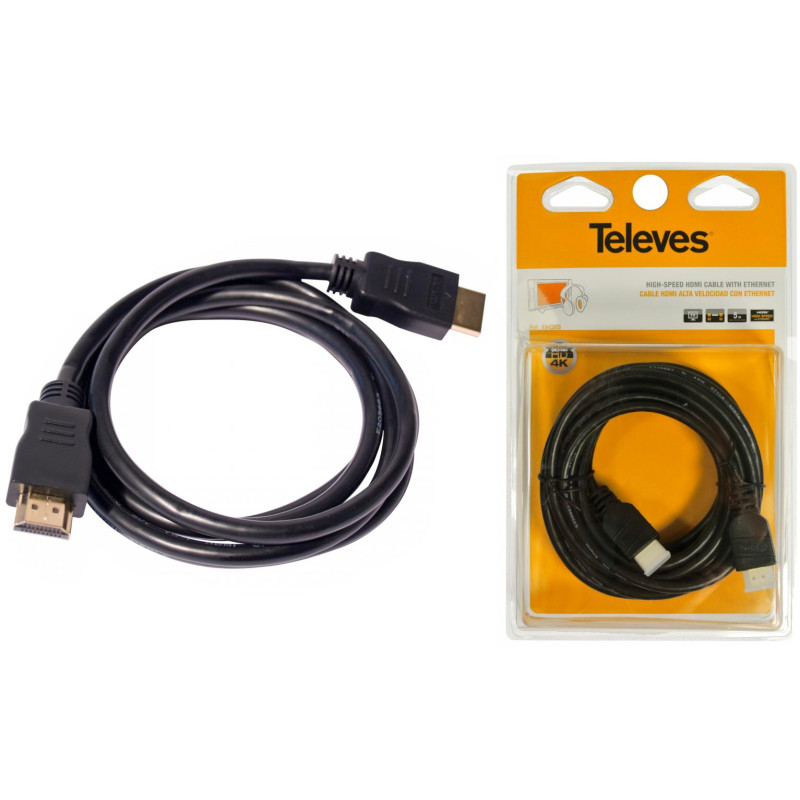 Kabel HDMI 2.0 Televes ref. 494503 5m 4K Kabel HDMI 2.0 Televes ref. 494503 5m 4K