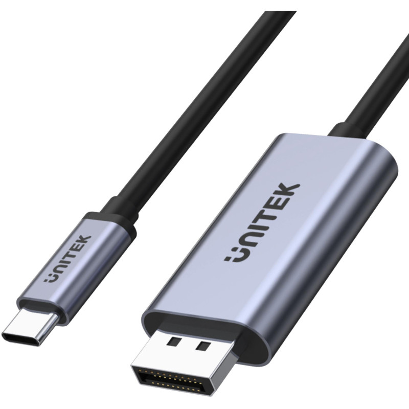 Adapter Unitek V1409A USB-C na DisplayPort 1.2 4K 60Hz 1,8m Adapter Unitek V1409A USB-C na DisplayPort 1.2 4K 60Hz 1,8m