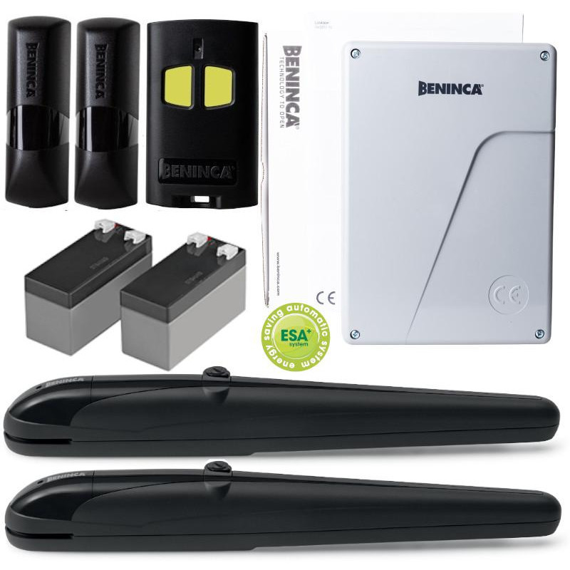 Zestaw Beninca KBOB2124DK.P TURBO 24V do 4m bram dwuskrzydłowych + akumulatory Zestaw Beninca KBOB2124DK.P TURBO 24V do 4m bram dwuskrzydłowych + akumulatory